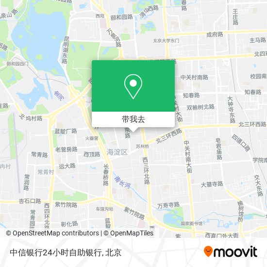 中信银行24小时自助银行地图