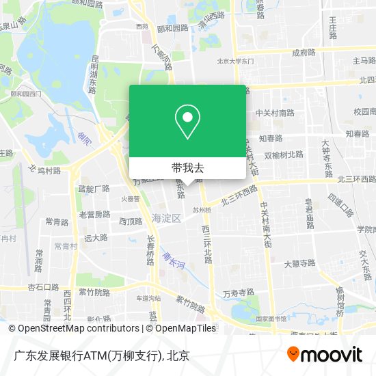 广东发展银行ATM(万柳支行)地图