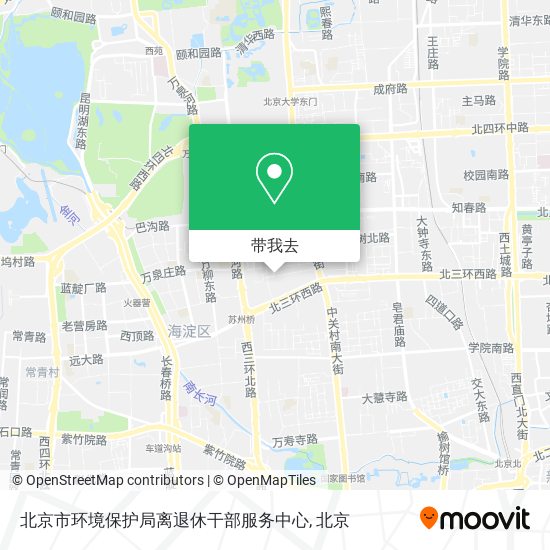 北京市环境保护局离退休干部服务中心地图