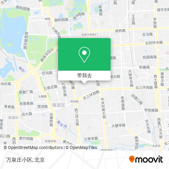 万泉庄小区地图