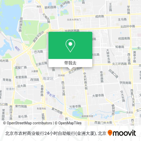 北京市农村商业银行24小时自助银行(金洲大厦)地图