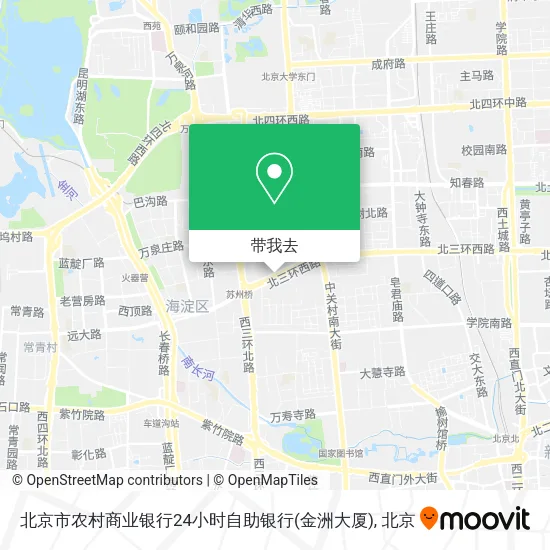 北京市农村商业银行24小时自助银行(金洲大厦)地图