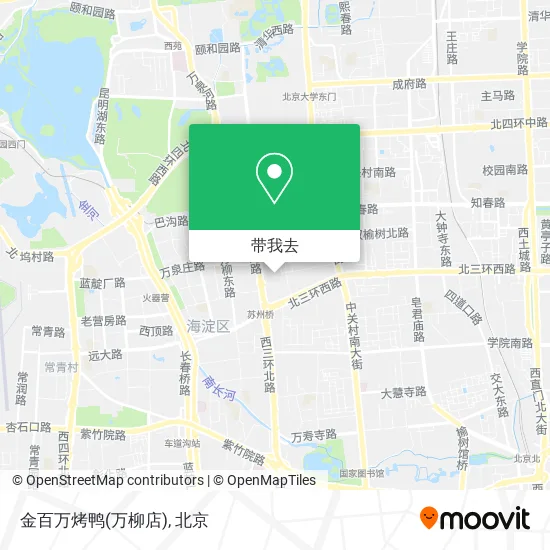 金百万烤鸭(万柳店)地图