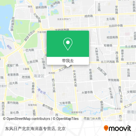 东风日产北京海润嘉专营店地图