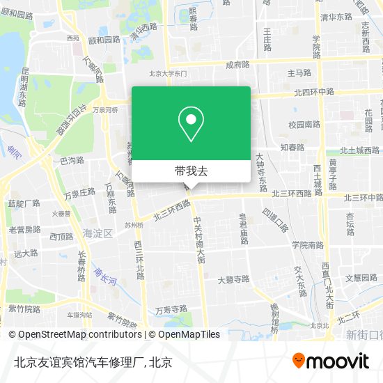 北京友谊宾馆汽车修理厂地图