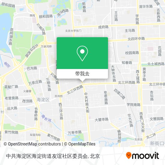 中共海淀区海淀街道友谊社区委员会地图
