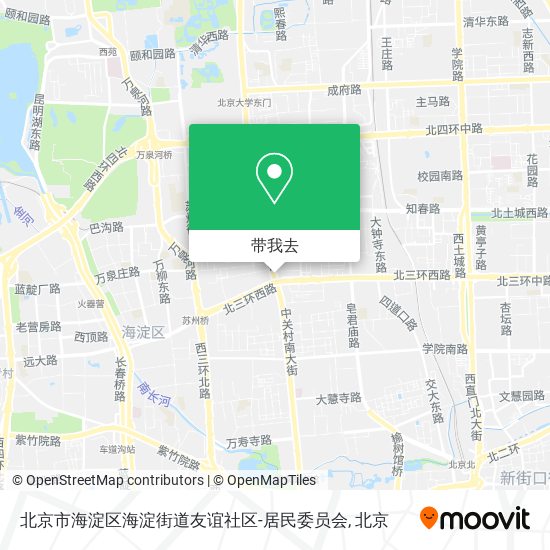 北京市海淀区海淀街道友谊社区-居民委员会地图