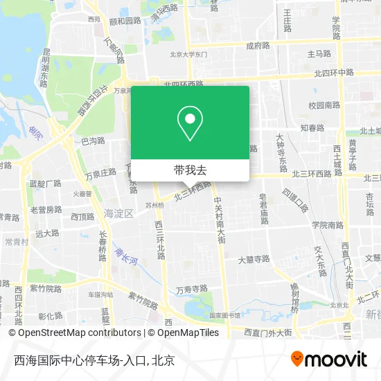 西海国际中心停车场-入口地图