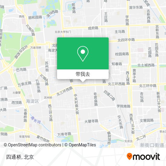 四通桥地图