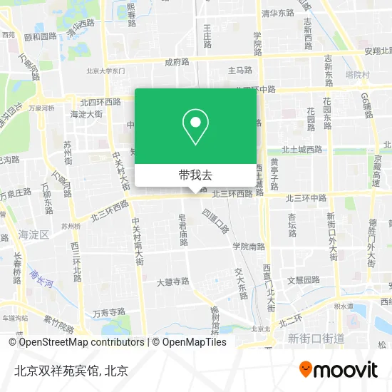 北京双祥苑宾馆地图