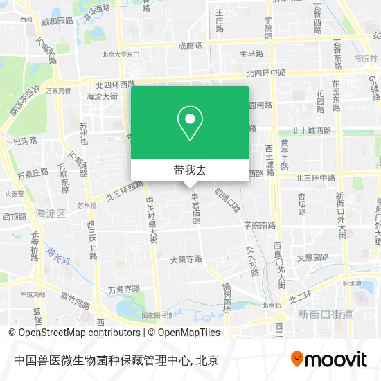 中国兽医微生物菌种保藏管理中心地图