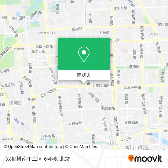 双榆树南里二区-6号楼地图