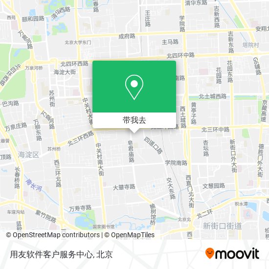 用友软件客户服务中心地图