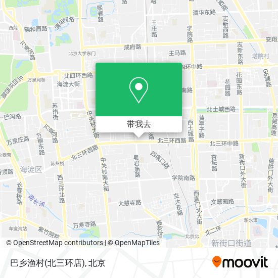 巴乡渔村(北三环店)地图