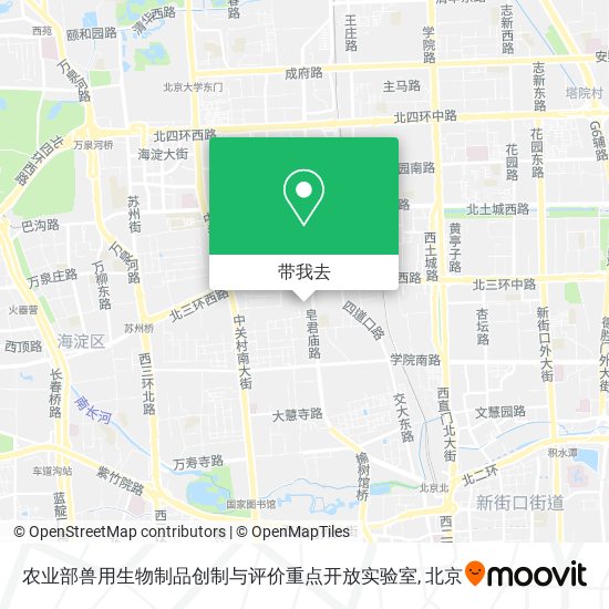 农业部兽用生物制品创制与评价重点开放实验室地图