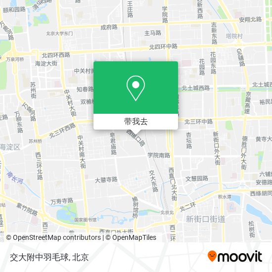 交大附中羽毛球地图