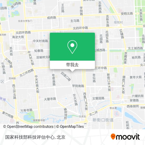 国家科技部科技评估中心地图