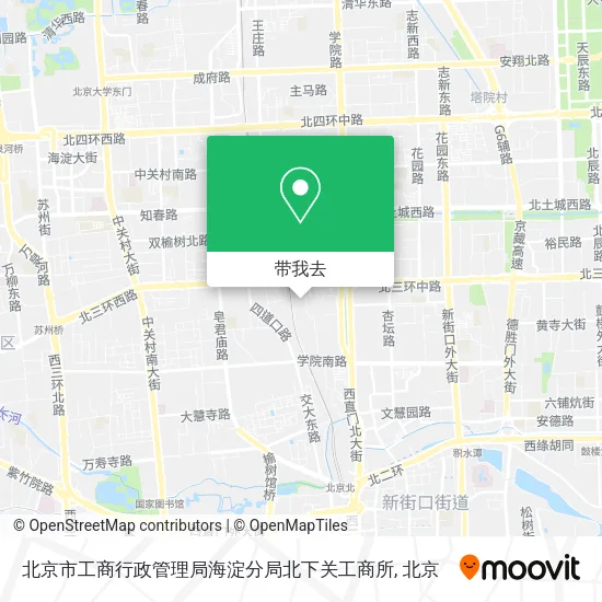北京市工商行政管理局海淀分局北下关工商所地图