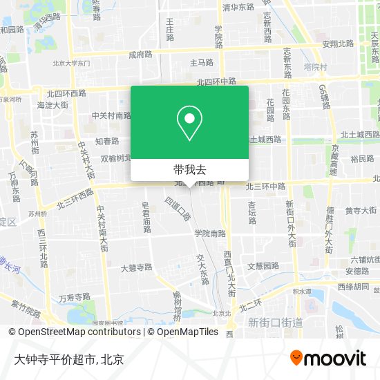 大钟寺平价超市地图