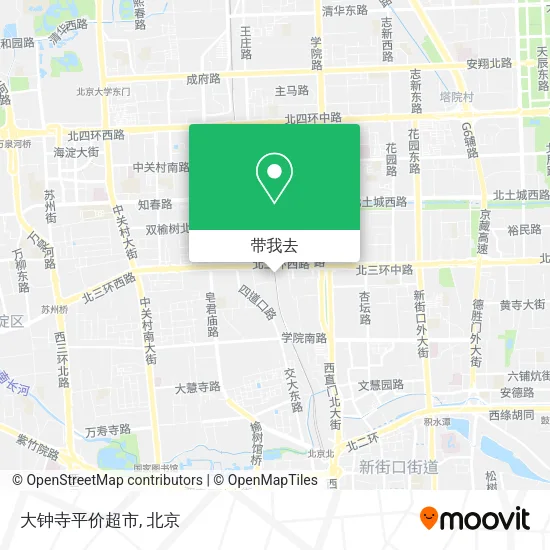 大钟寺平价超市地图