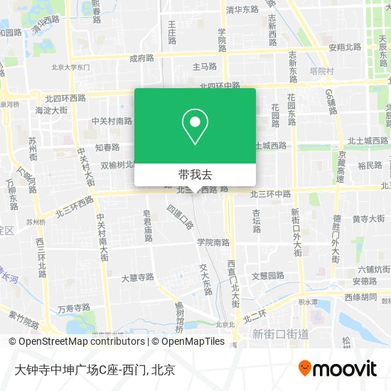 大钟寺中坤广场C座-西门地图