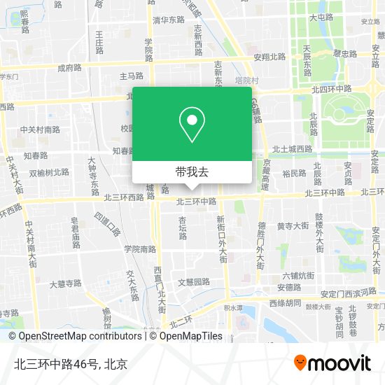 北三环中路46号地图