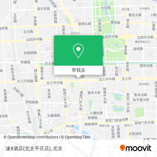 速8酒店(北太平庄店)地图