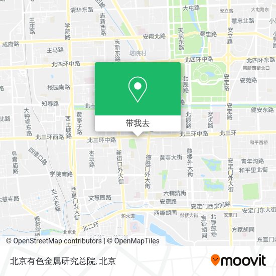 北京有色金属研究总院地图