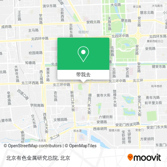 北京有色金属研究总院地图