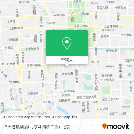 7天连锁酒店(北京马甸桥二店)地图