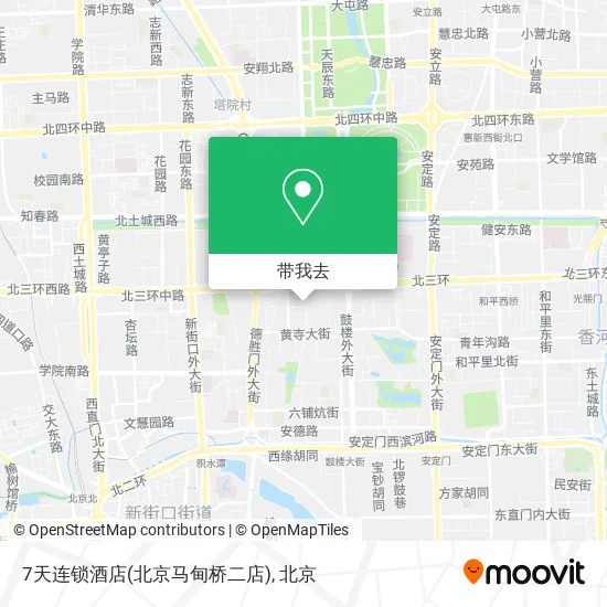 7天连锁酒店(北京马甸桥二店)地图