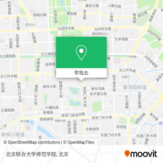 北京联合大学师范学院地图