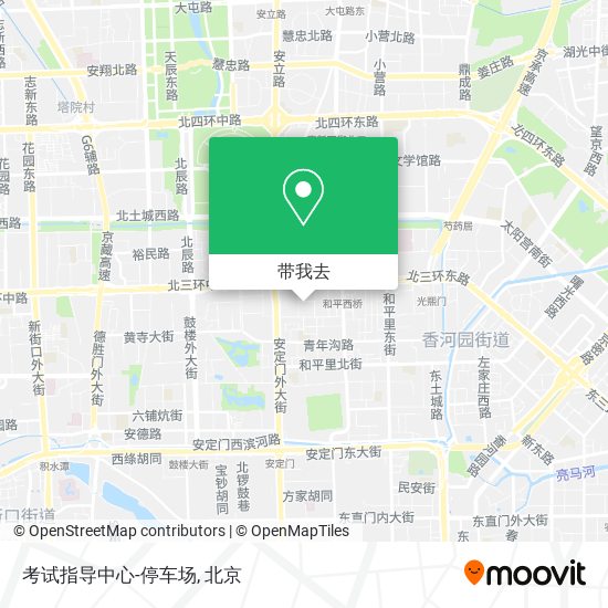 考试指导中心-停车场地图