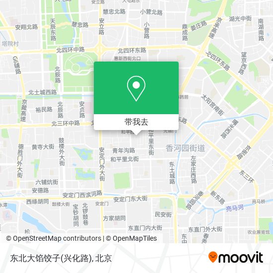 东北大馅饺子(兴化路)地图