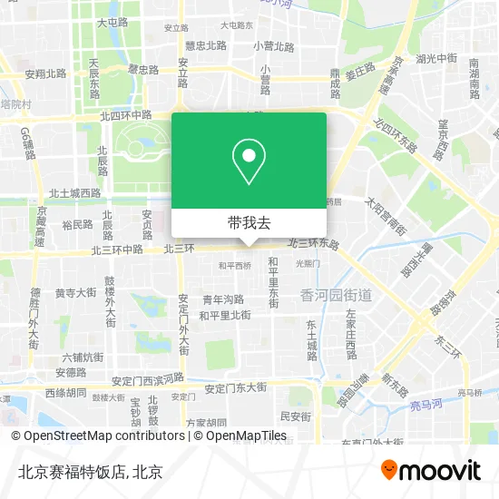 北京赛福特饭店地图
