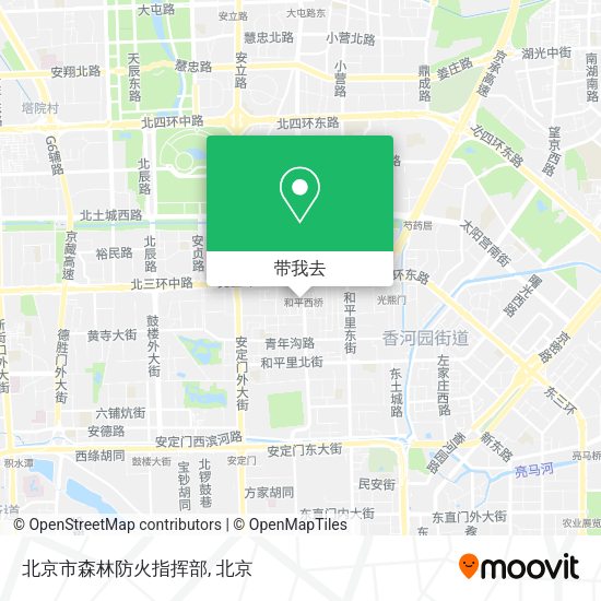 北京市森林防火指挥部地图