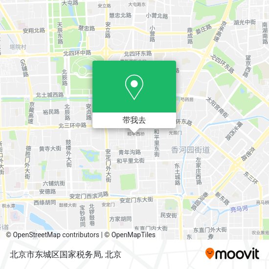北京市东城区国家税务局地图