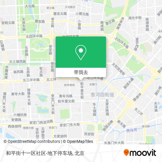 和平街十一区社区-地下停车场地图