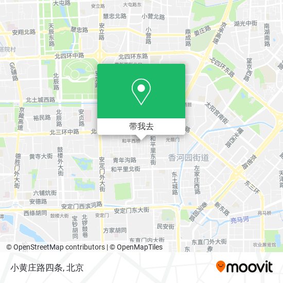 小黄庄路四条地图