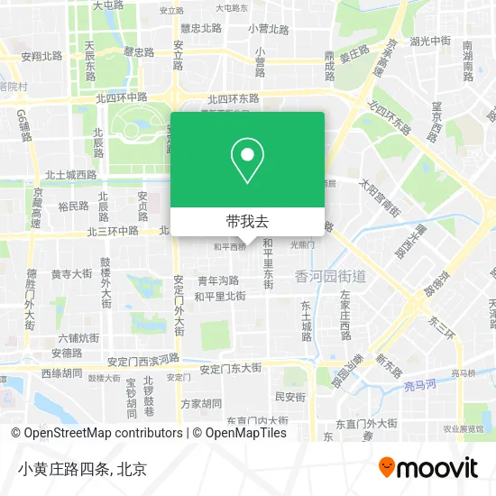 小黄庄路四条地图