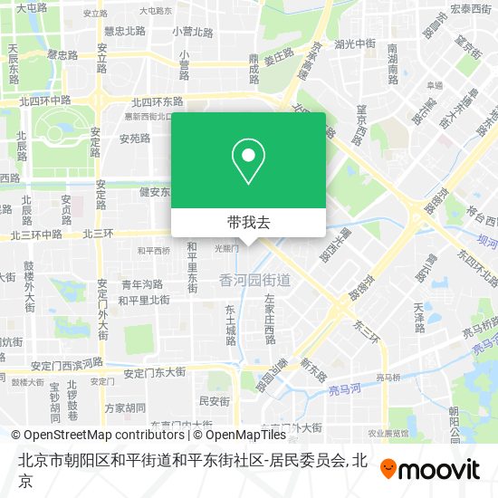 北京市朝阳区和平街道和平东街社区-居民委员会地图