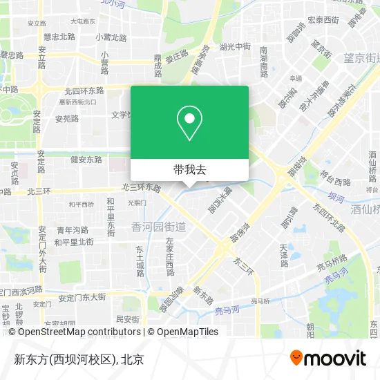 新东方(西坝河校区)地图