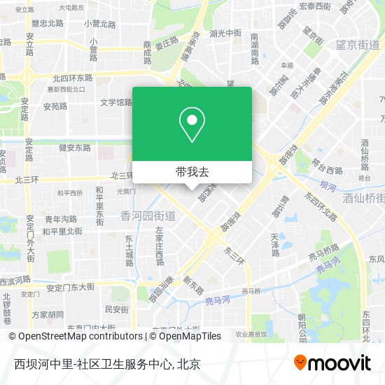 西坝河中里-社区卫生服务中心地图