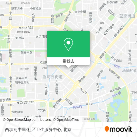 西坝河中里-社区卫生服务中心地图