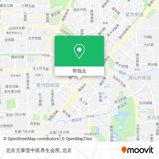 北京元泰堂中医养生会所地图