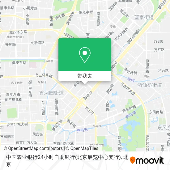 中国农业银行24小时自助银行(北京展览中心支行)地图