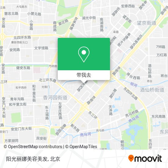 阳光丽娜美容美发地图
