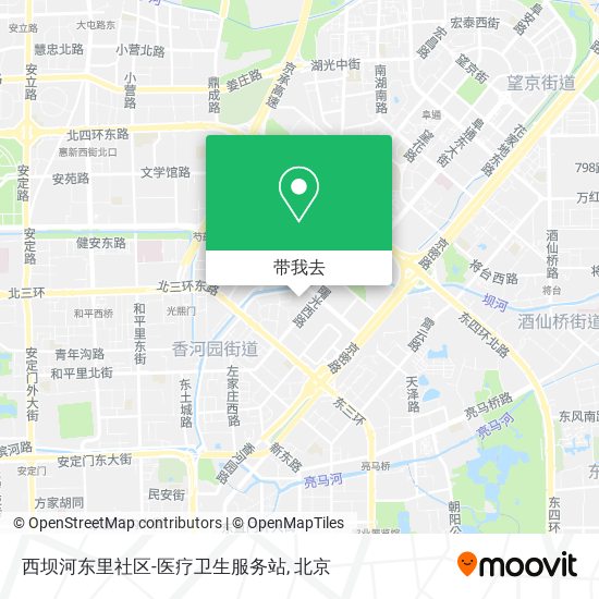 西坝河东里社区-医疗卫生服务站地图