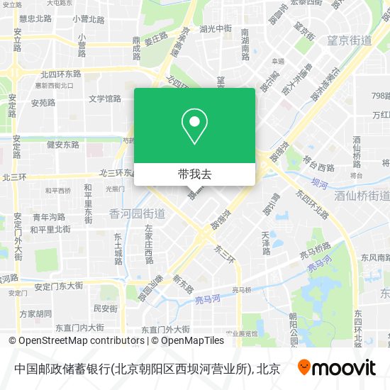 中国邮政储蓄银行(北京朝阳区西坝河营业所)地图