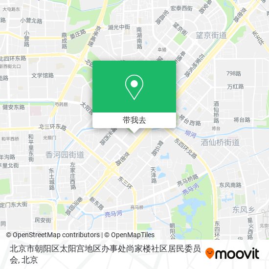 北京市朝阳区太阳宫地区办事处尚家楼社区居民委员会地图